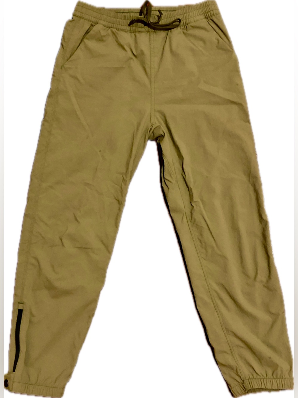 Patagonia Kid’s Green Khaki Elastic Waist Jogger Pants - Quick Dry